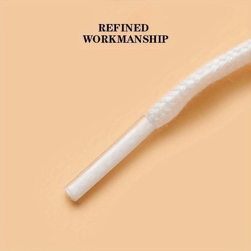 Canvas Shoe Laces White Multi-Size Durable Shoe Accessories