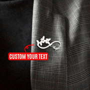 Broche de mariposa de acero inoxidable personalizado con pin de nombre personalizado para camisas, regalo para mamá