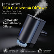 Smart USB Car Aroma Diffuser Essential Oil Humidifier 3-Speed Rechargeable Battery