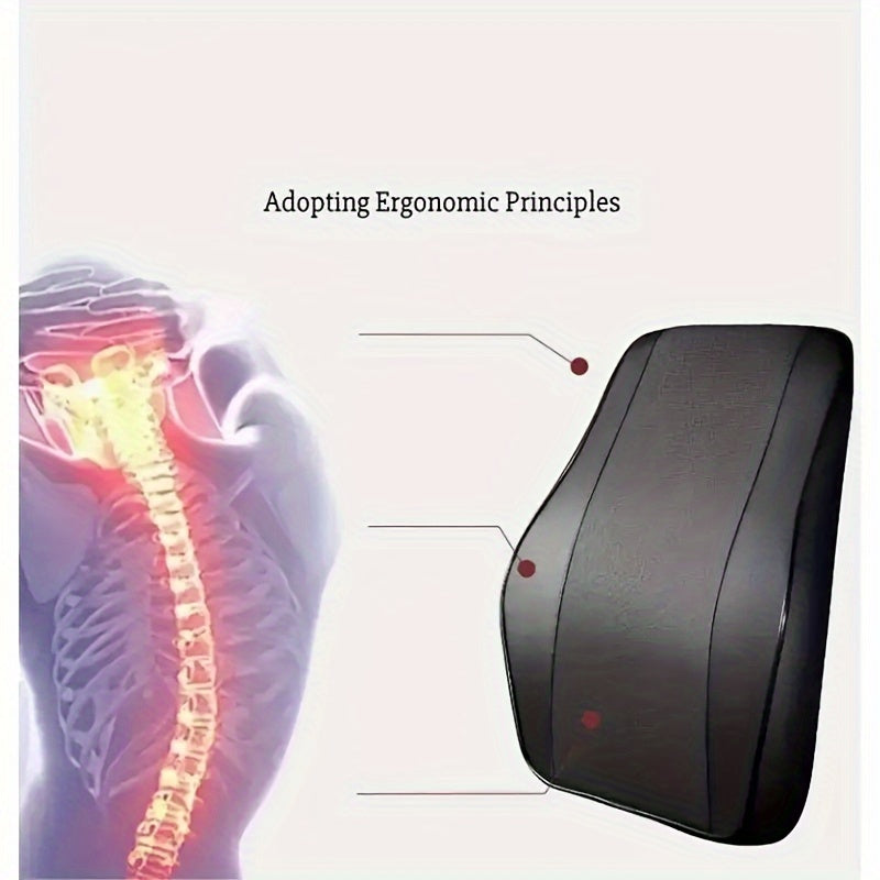 PU charm bilan yasalgan xotira ko'pik avtomobil bosh qo‘llab-quvvatlash va belni qo‘llab-quvvatlash to‘plami, qulay va ergonomik haydovchi o‘tirishi uchun.