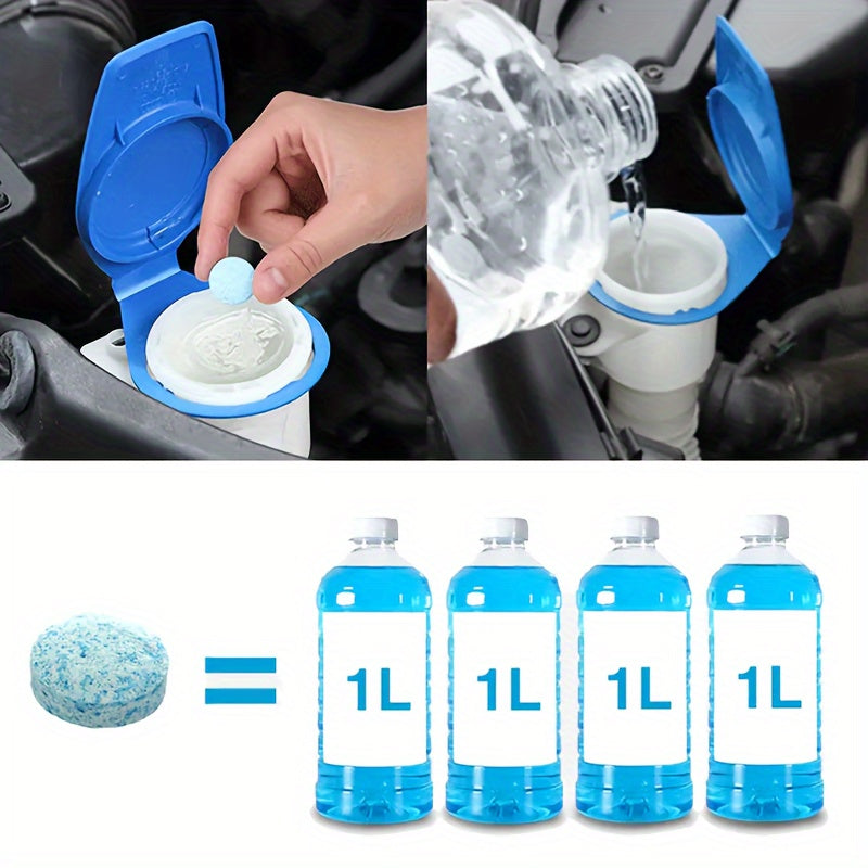 Tabletas limpiadoras de cristales para coche, concentradas, efervescentes, para limpiaparabrisas, pack de 20, 30 o 50, para todas las estaciones