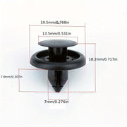 50Pcs Auto Fastener Rivet Clips for Water Tank Cover Door Panel