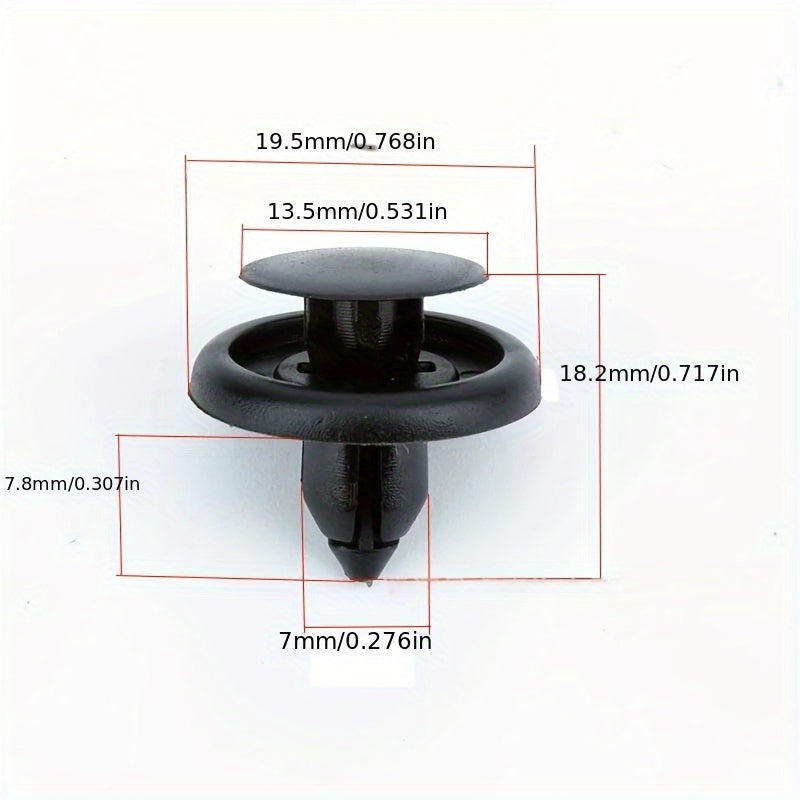 50Pcs Auto Fastener Rivet Clips for Water Tank Cover Door Panel