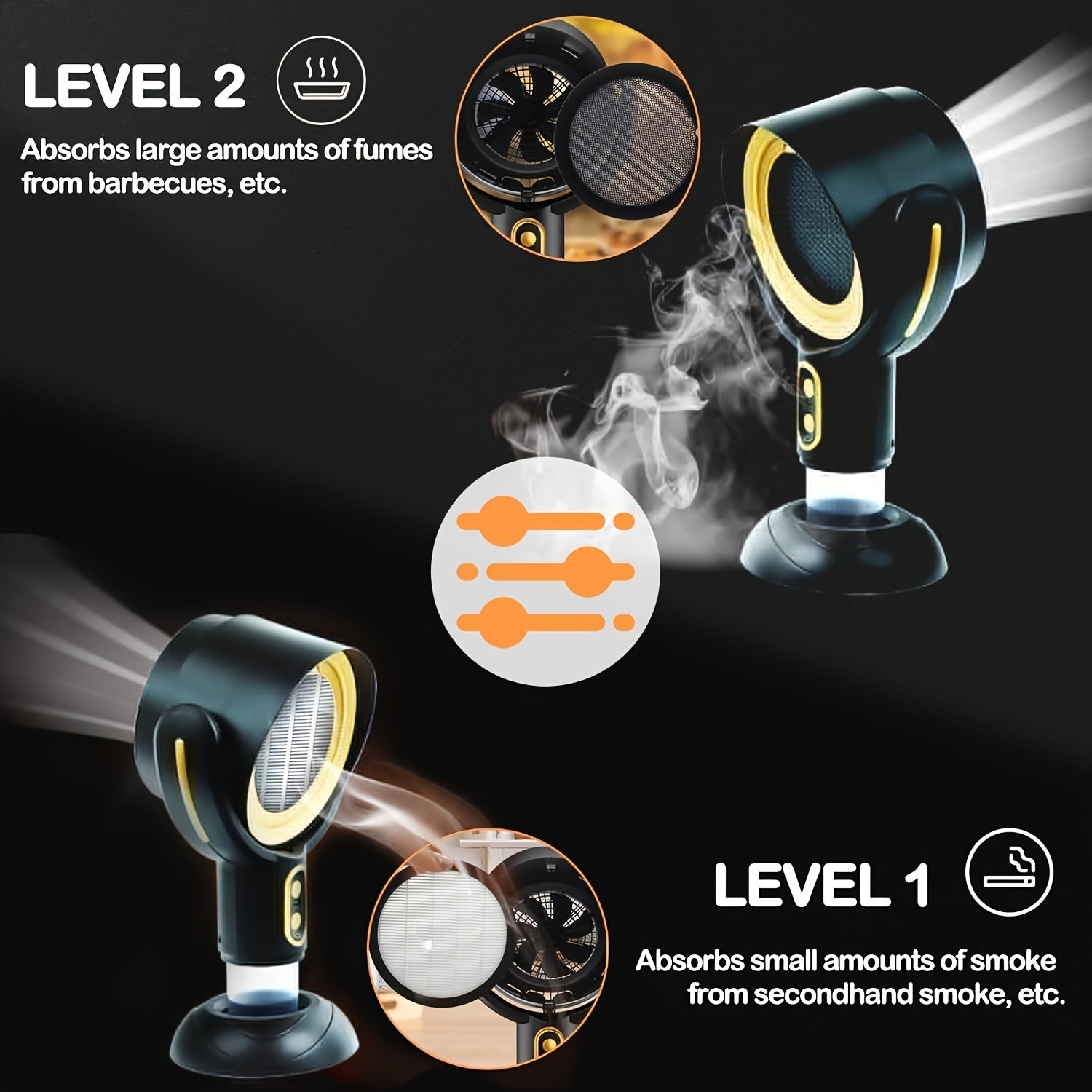 Portable Desktop Smoking Machine ABS Body USB Charging Washable Filter