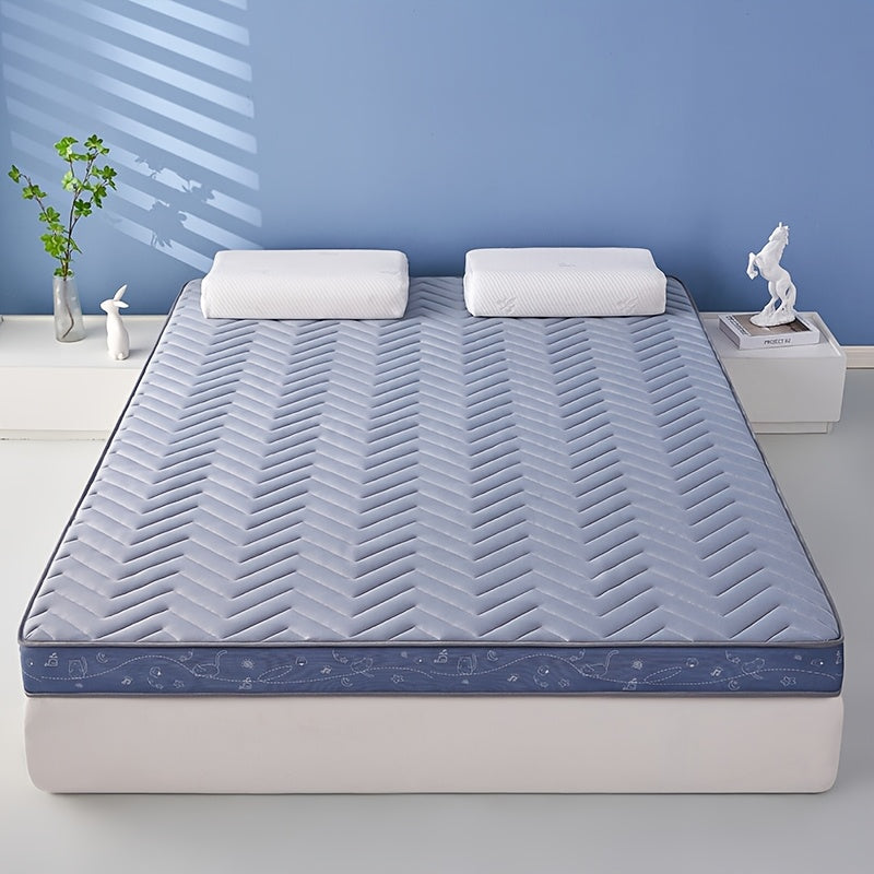 Orthopedic Latex Memory Foam Mattress Topper with Quilted Design Breathable Pressure Relief