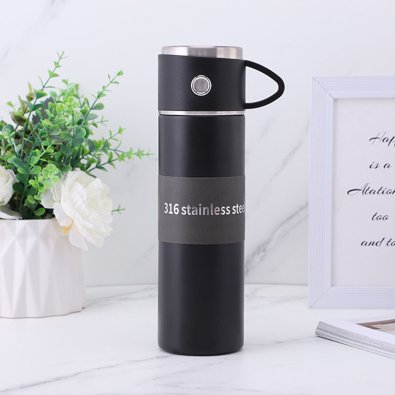 16.91oz Double Wall Vacuum Travel Mug Stainless Steel Keeps Beverages Hot Cold