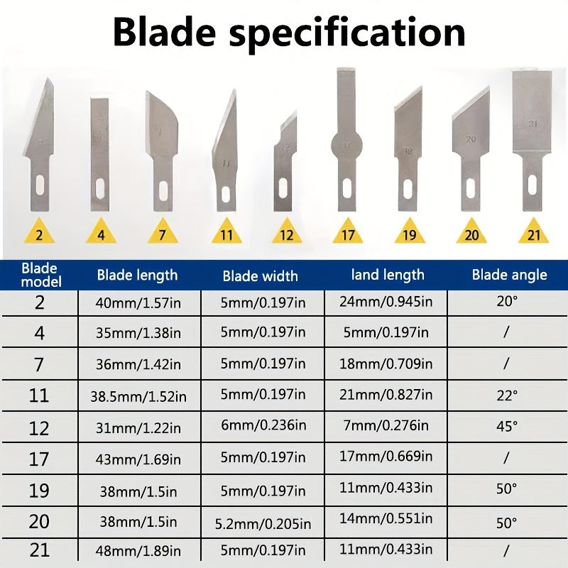 13Pcs Aluminum Alloy Carving Knife Set Art Tools for Papercutting Scrapbooking