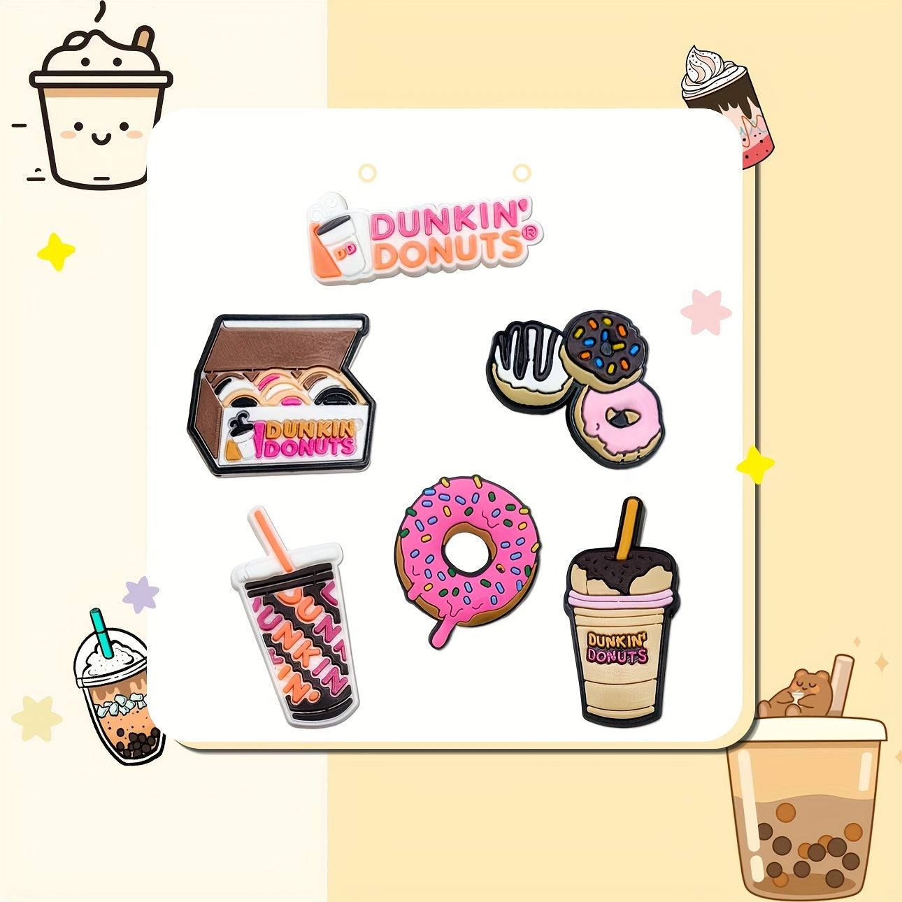 Unisex PVC Shoe Clips Set 11-22 Pcs Fashion Durable Shoe Accessories