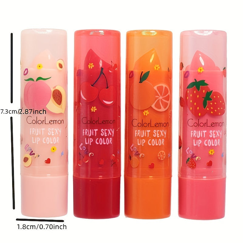 Women Lip Balm Color Changing Moisturizing Hydrating Tinted Lip Care