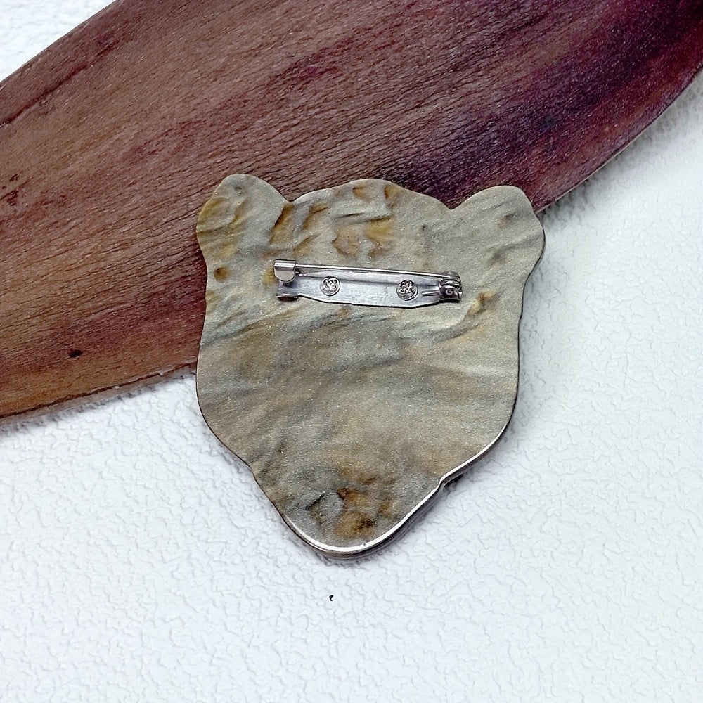 Acrylic Leopard Brooch for Dresses Hats Gift Box