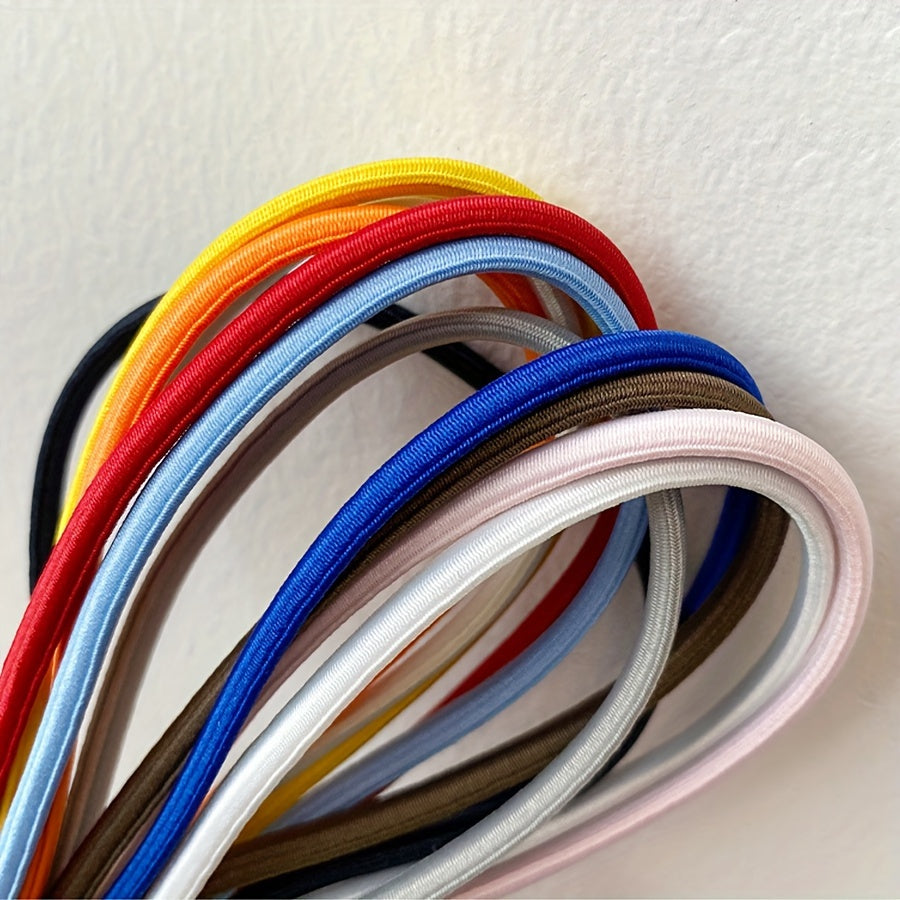 Unisex Elastic No-Tie Shoelaces with Metal Buckles for Sports and Outdoor Activities