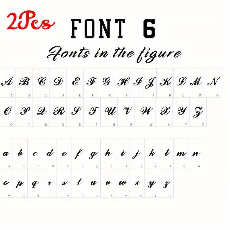 Set of 2 Personalized Initials Cufflinks for Men Elegant Letter Gift for Him