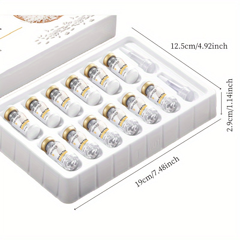 Moisturizing Facial Serum for All Skin Types with Rice Pulp Enzyme Hyaluronic Powder Lysozyme