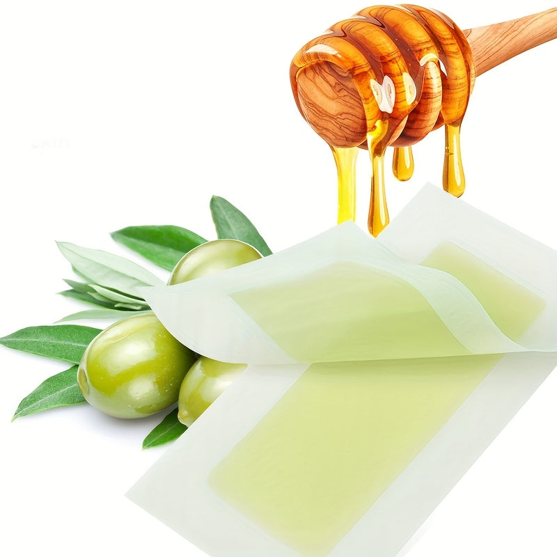 Женские/мужские восковые полоски для губ, бороды, бровей, бикини - 20 штук