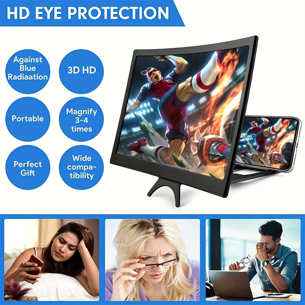 14-Inch Smartphone Screen Magnifier 3D Expander Foldable Stand Video Gaming