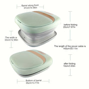 Portable Electric Foot Spa Bath with Heat Light Blue White Interior 220-240V