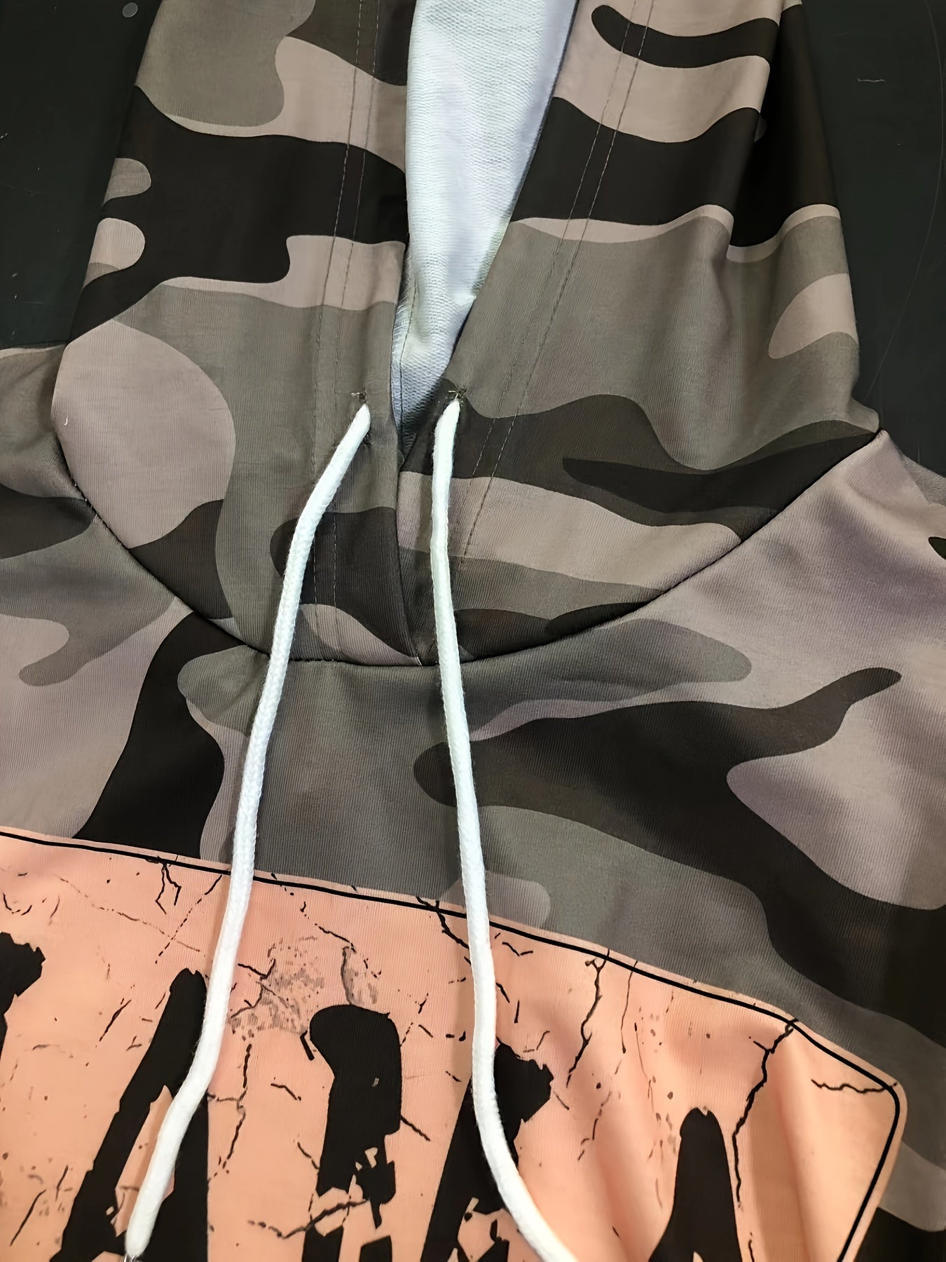 Толстовка оверсайз для женщин больших размеров с камуфляжным леопардовым принтом, универсальная для всех сезонов