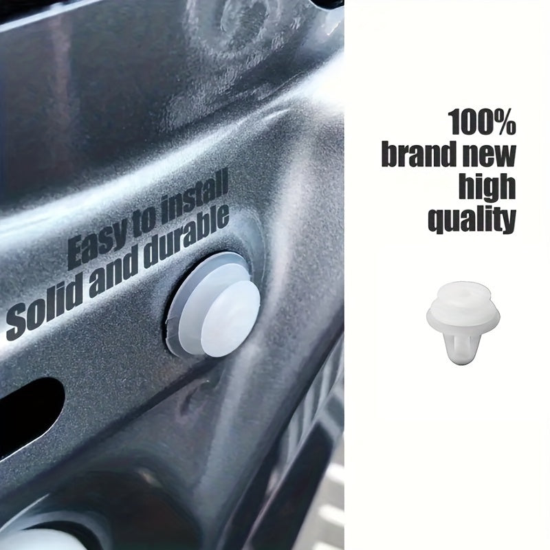 Avtomobil plastmassa fastenerlari 8mm naylon tokchalar uchun avtomobil eshiklari, bagajlar, ichki qism uchun 100 dona