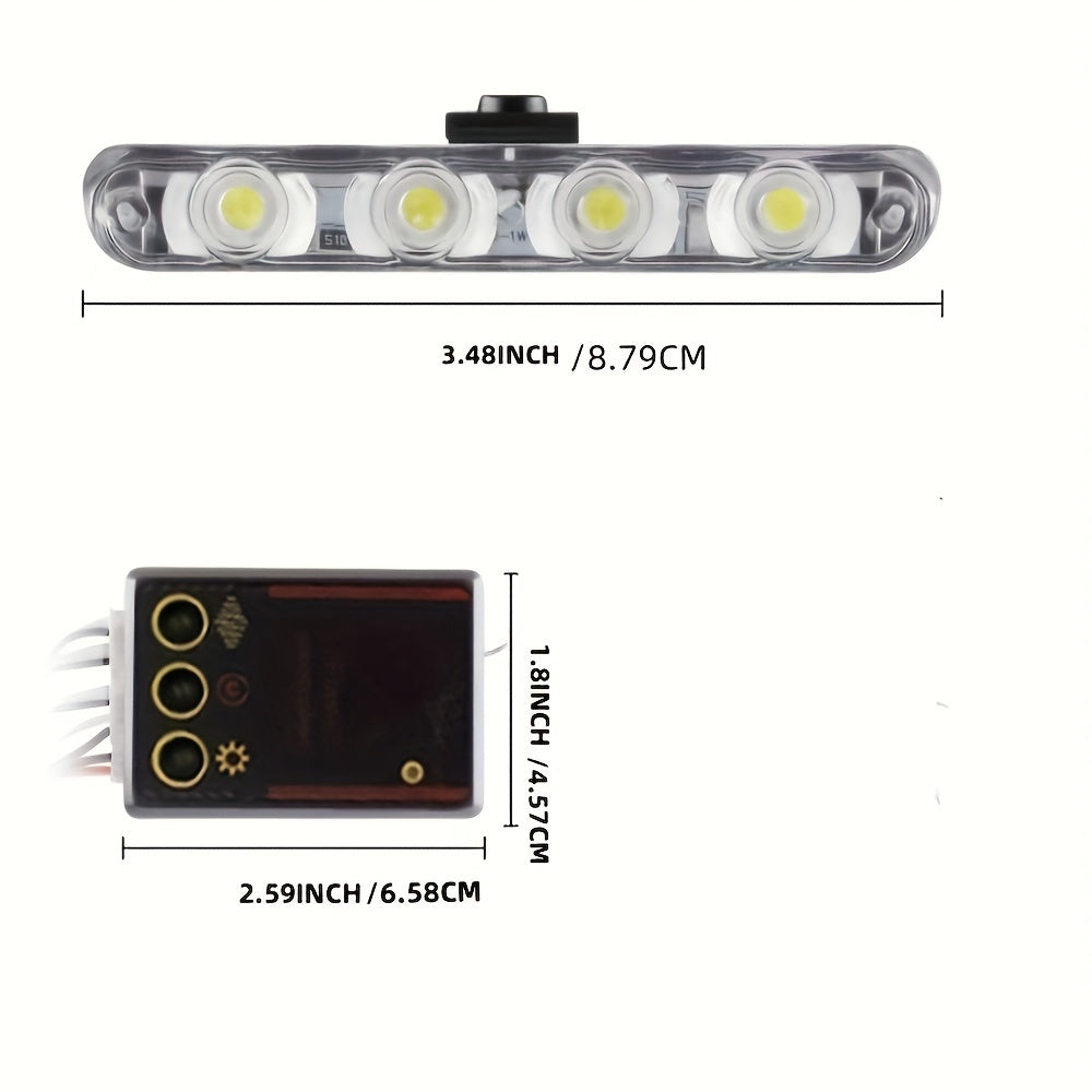 4X4 LED yuzaga o'rnatiladigan grille chiroq, yuk mashinalari uchun, yorqin oq, 36W, 12V, off-road