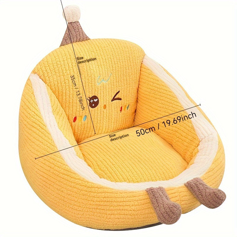 Round Polyester Cushion for Full Body Support, Machine Washable Pink Gaming Seat Pad