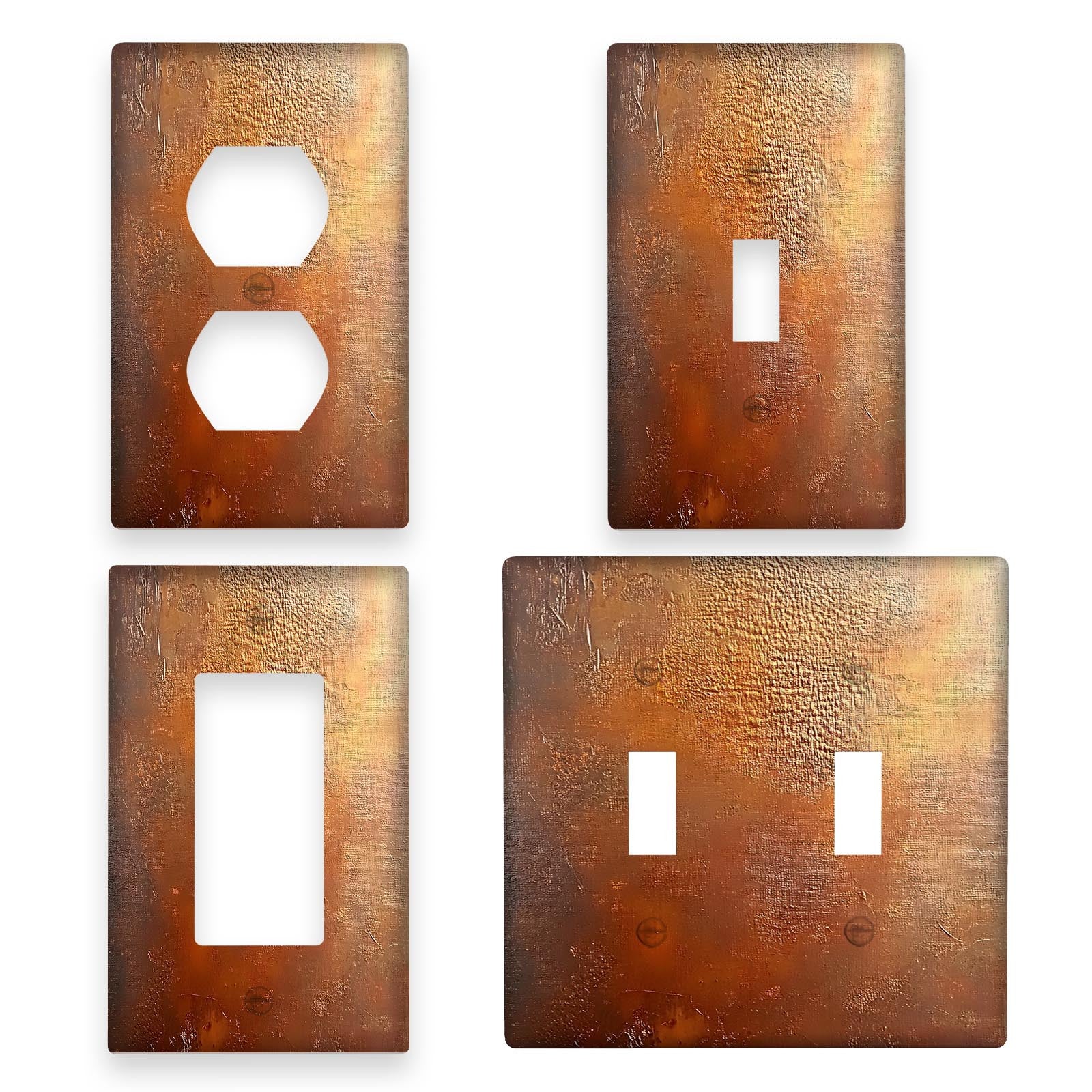 Copper Wall Plate Vintage Style for Kitchen Bathroom Living Room