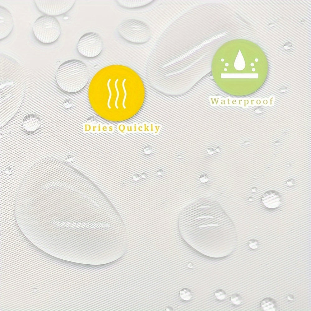 Orzularni aks ettiruvchi marmar bezakli hammom deraza pardasi plastik tutqichlar bilan. Xonalar, oilalar va mehmonxonalar uchun mos. Mashinada yuvish mumkin va suv o'tkazmaydi.