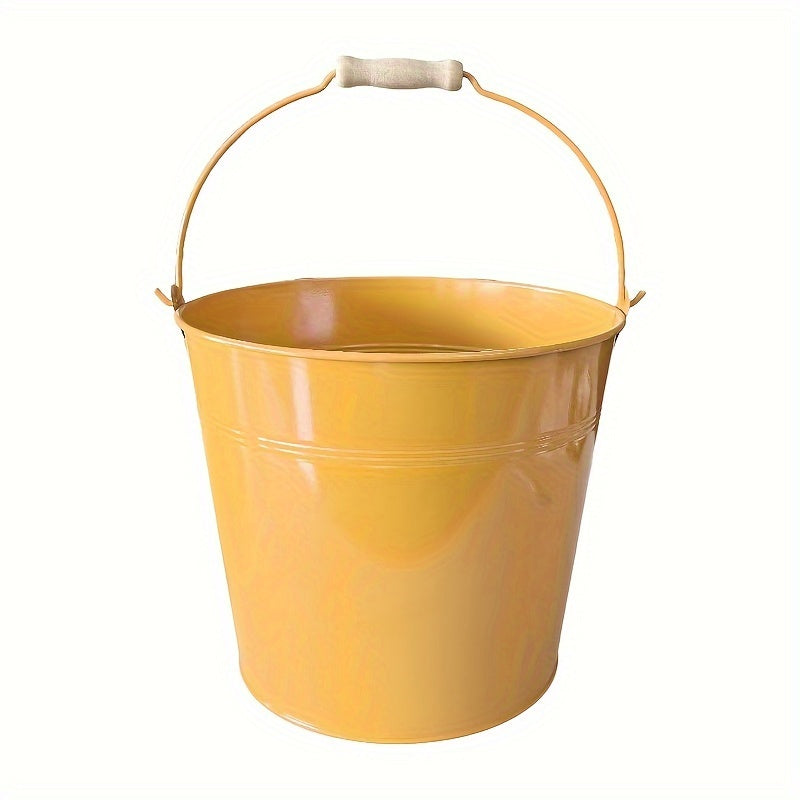 Heavy Duty Stainless Steel Bucket 25.4cm Galvanized Gold for Parties Weddings