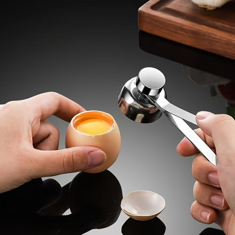 Stainless Steel Egg Opener and Separator for Household Use, 1 Piece