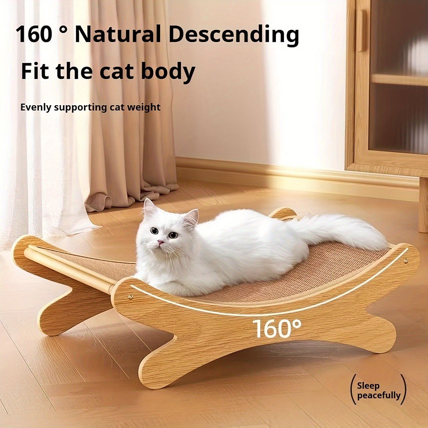 Rascador para gatos de cuerda de sisal duradera con sofá de juego y alfombra de molienda para garras