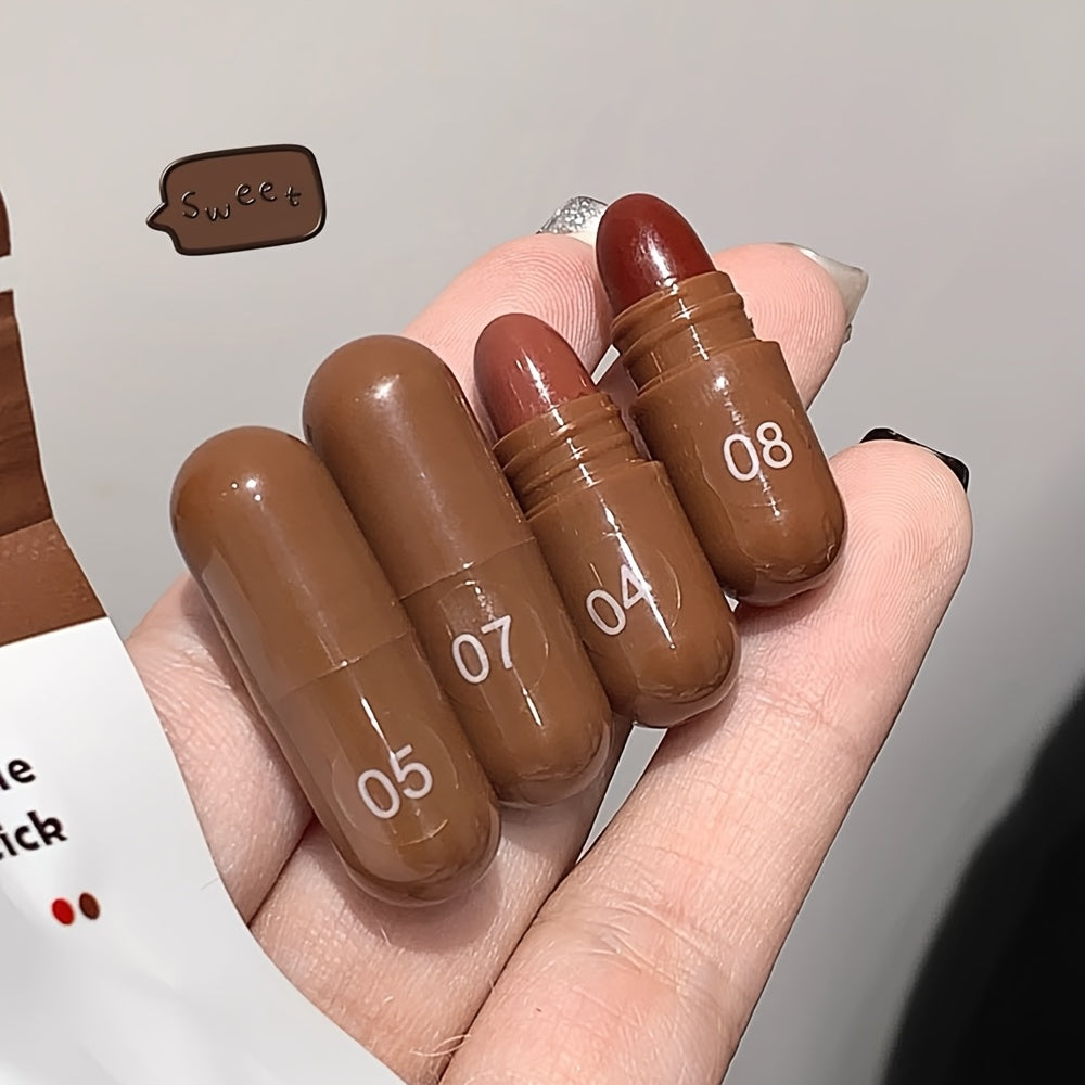 10Pcs Matte Velvet Finish Mini Lip Gloss Set Long-Lasting Non-Transferable