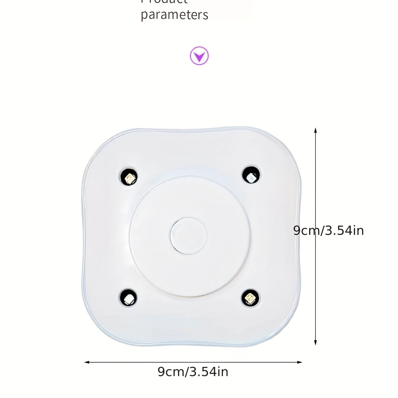 Mini purificador de aire con LED UV, lámpara UV para inodoro, germicida UVC, desodorante
