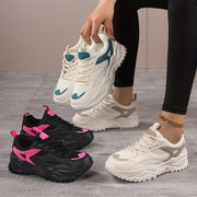 Women's Breathable Mesh Low-Top Sneakers Lightweight Casual Shoes Black White Pink Teal
