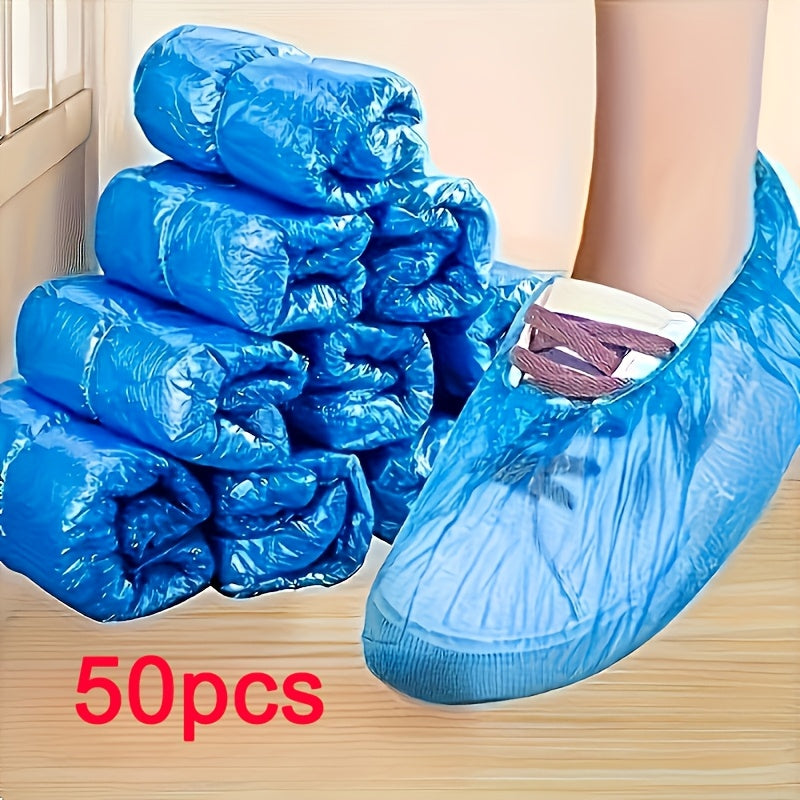 Disposable PE Shoe Covers Multipack Waterproof Slip-Resistant Indoor Protectors