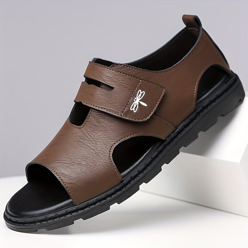 Men's Casual Sandals with Anti-Slip Rubber Sole Breathable Lightweight Microfiber Upper All-Season
