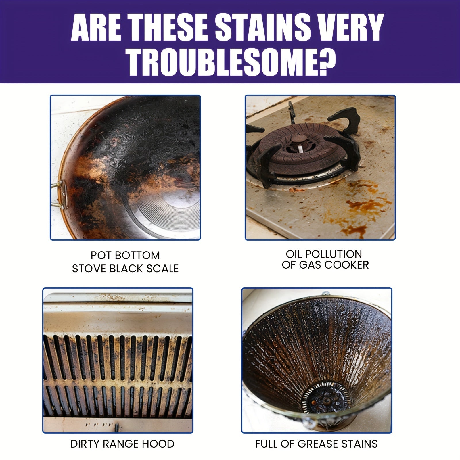 Stainless Steel Cleaner Paste for Grease Rust Stains Kitchen Utensils Stove