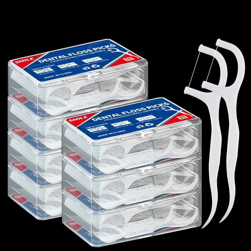 50PCS Dental Floss Picks Deep Clean Disposable Oral Care Travel Friendly
