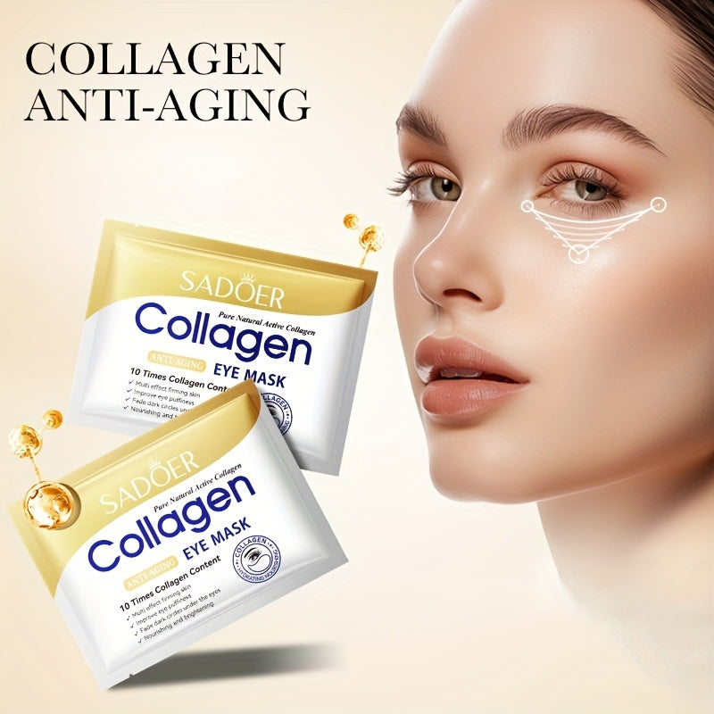 Unisex Collagen Eye Masks 7.5g Anti-Aging Dark Circles Brightening Moisturizing