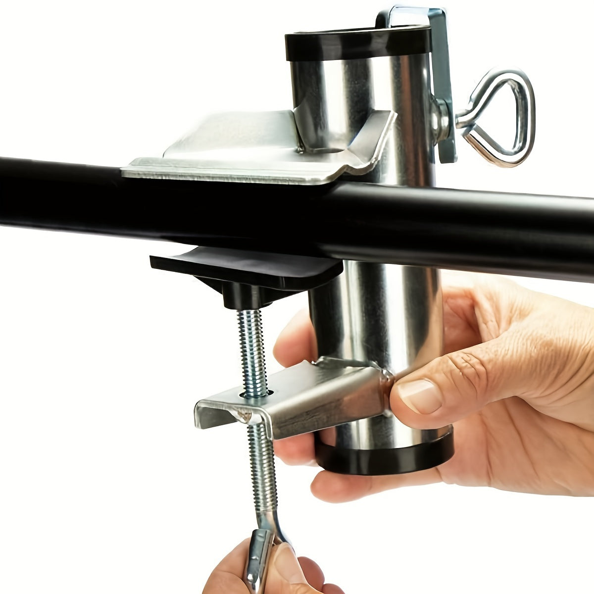 Adjustable Stainless Steel Umbrella Stand for Outdoor Patio Balcony