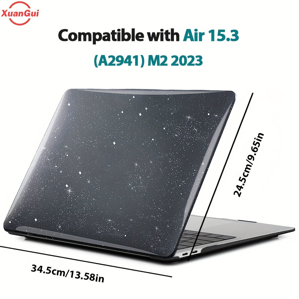 Glitter Star Waterproof Hard Shell Laptop Case for MacBook Models