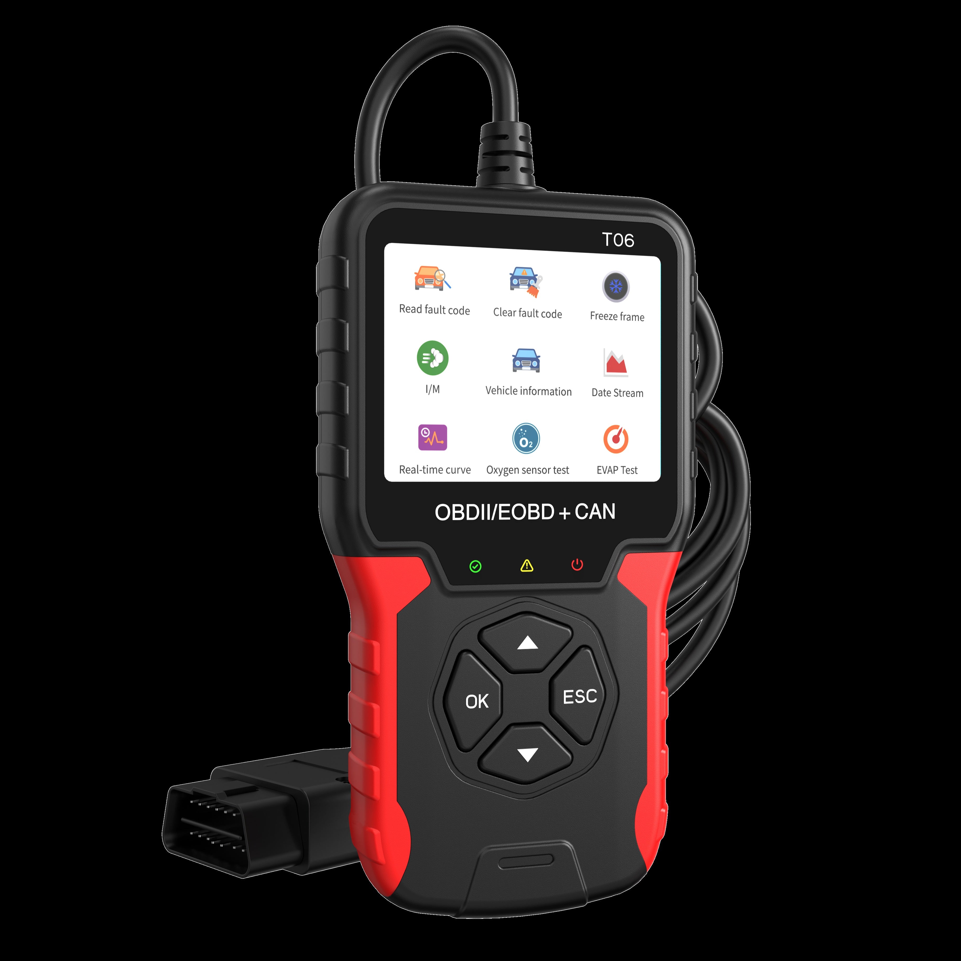 Herramienta de escáner de diagnóstico OBD2 CAN, lector de códigos de motor USB, función de reinicio para autos posteriores a 1996