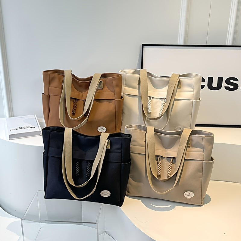 Large Capacity Oxford Cloth Shoulder Bag for Daily Commute Sports Style