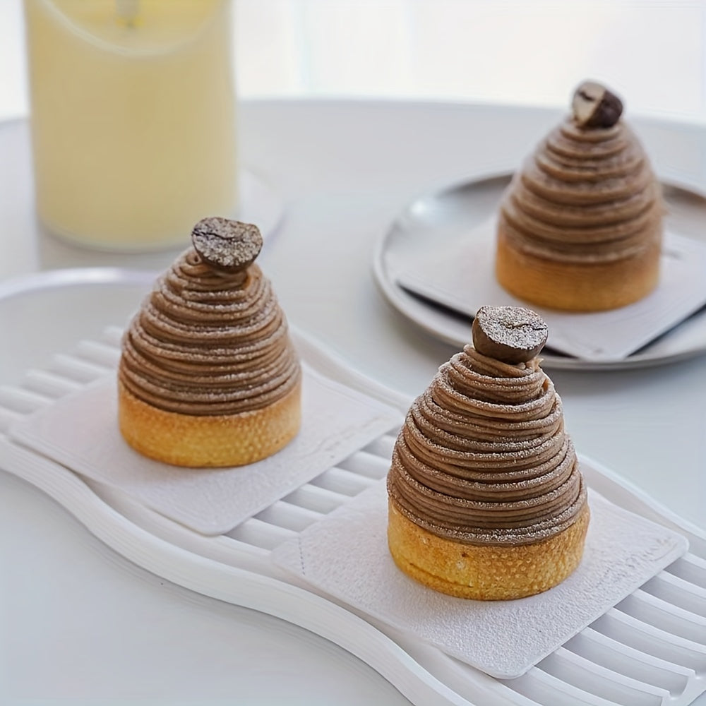 Stainless Steel Tart Ring 5cm Non-Stick Perforated Dessert Mold for Baking