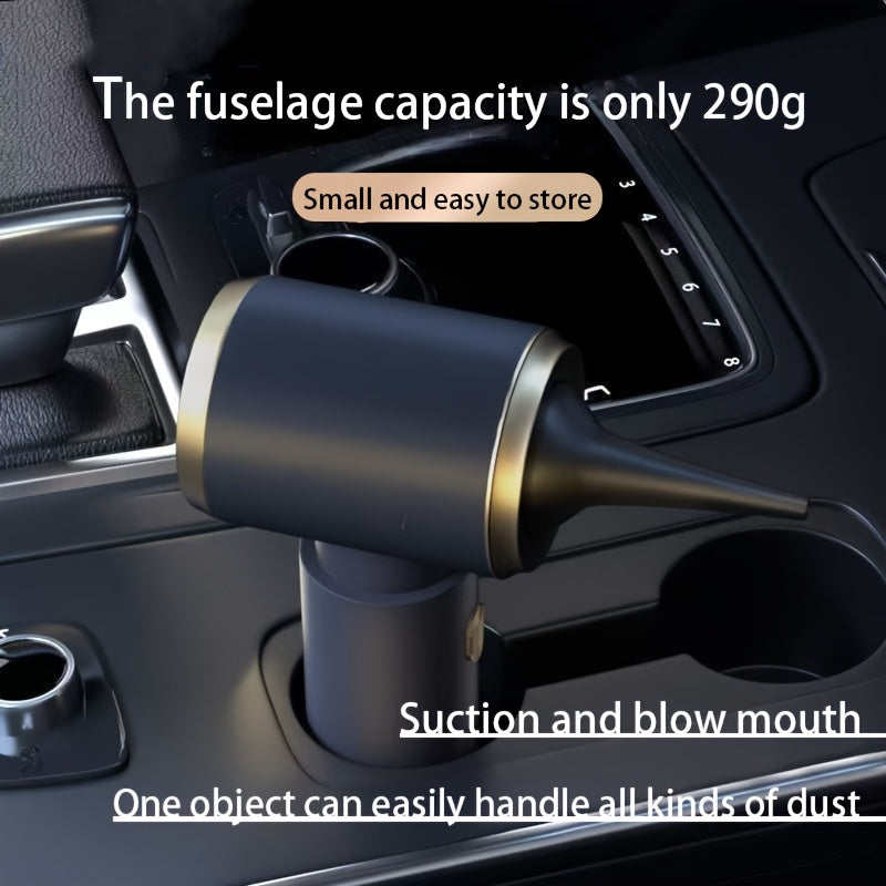 Aspiradora inalámbrica de mano para coche con succión, soplado e inflado