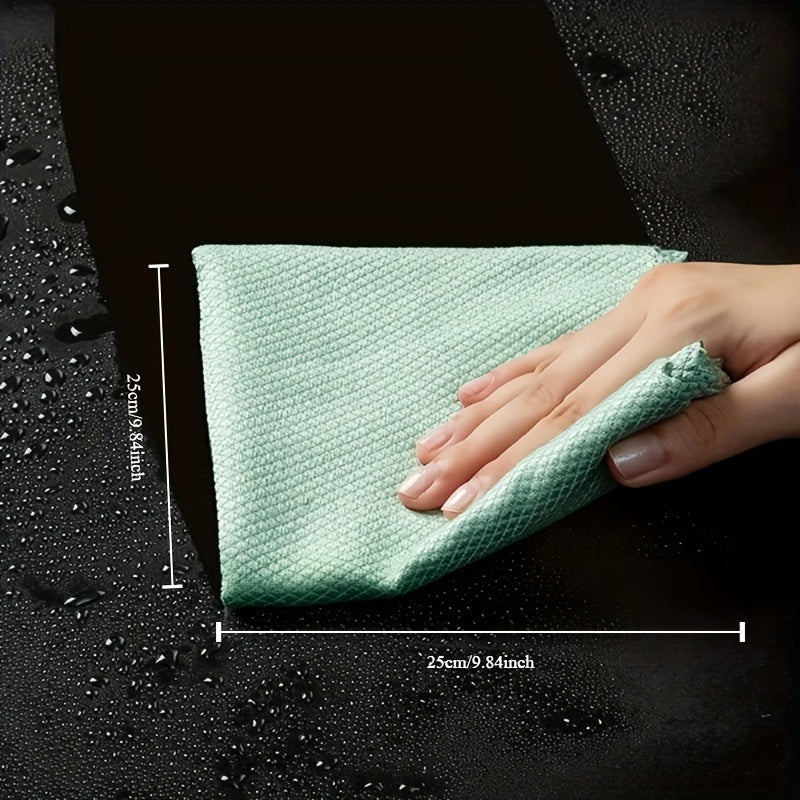 10 Microfiber Cleaning Cloths for Windows Cars Kitchen Bathroom Streak-Free