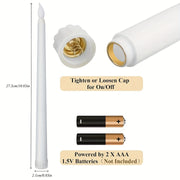 6-Pack Flickering LED Taper Candles Indoor Battery Operated Plastic Jars