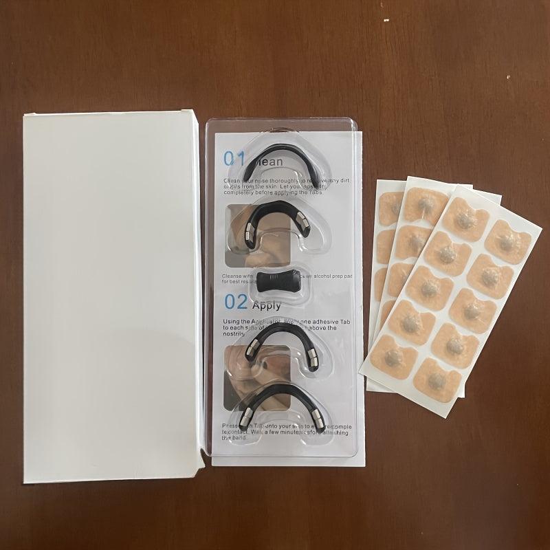 Nasal Breathing Expansion Kit with 4 Clips Magnetic Extractor and 30 Magnet Dilator for Men and Women