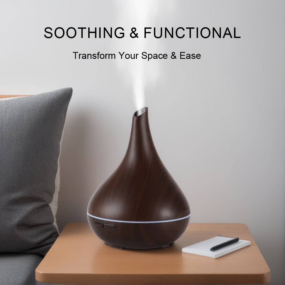 Aromatherapy Humidifier with 7-Color LED Lights, USB Powered, Quiet