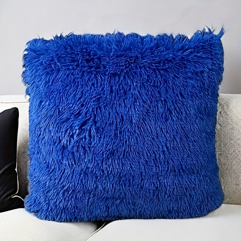 2 Роскошные Пуховые Наволочки - Мягкий Делюкс Плюшевый Флис - Рождественский Декор для Дивана или Спальни - 40.64x40.64 см