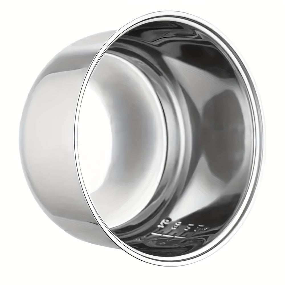 304 Stainless Steel Rice Cooker Pot Set with Non-Stick Inner Liner and Steamer Basket