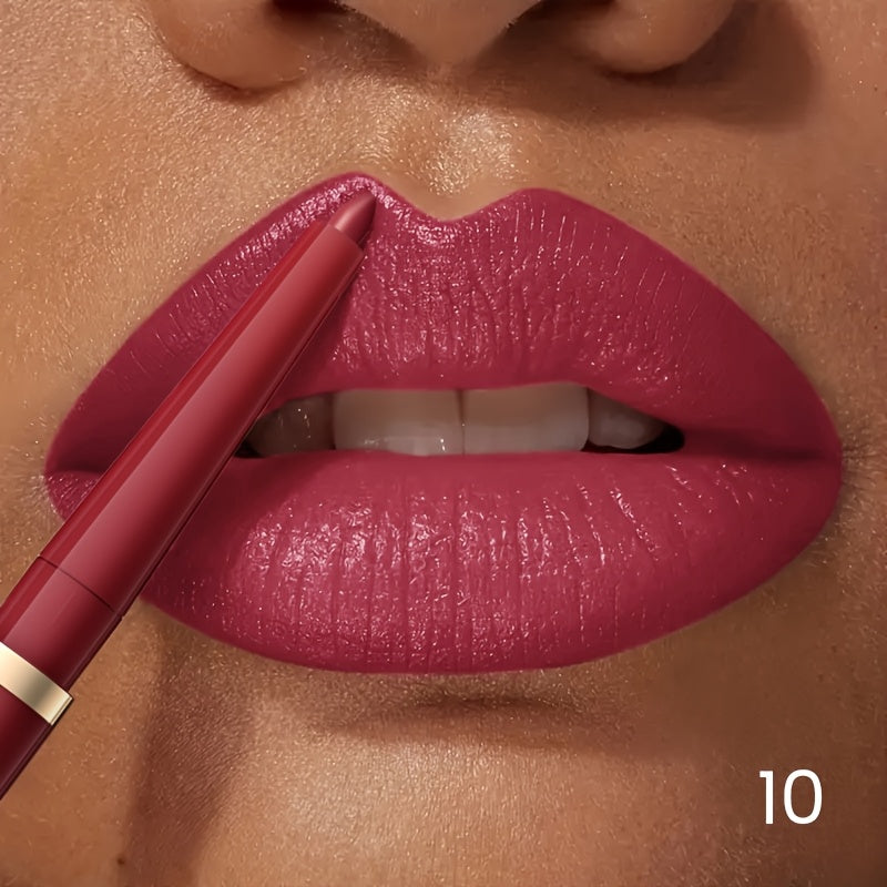 Women's Waterproof Nude Lip Liner, Matte, Long-Lasting, Retractable